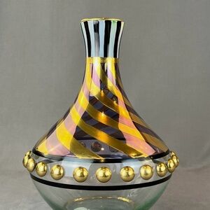 Mackenzie Childs Tango art glass wine decanter